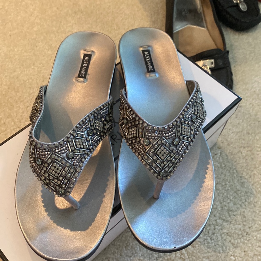 Alex Marie beaded thong sandals
